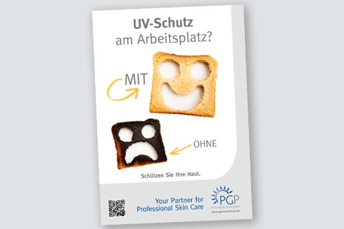 Poster UV-Schutz am Arbeitsplatz • Physioderm